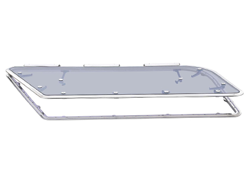 Stainless Steel Flybridge Hatch for Yachts and Motor Boats (“Passofly")