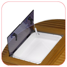 “Easy” aluminium flush deck hatches